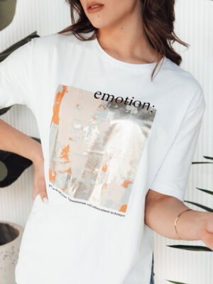 T-shirt damski EMLOT biały Dstreet