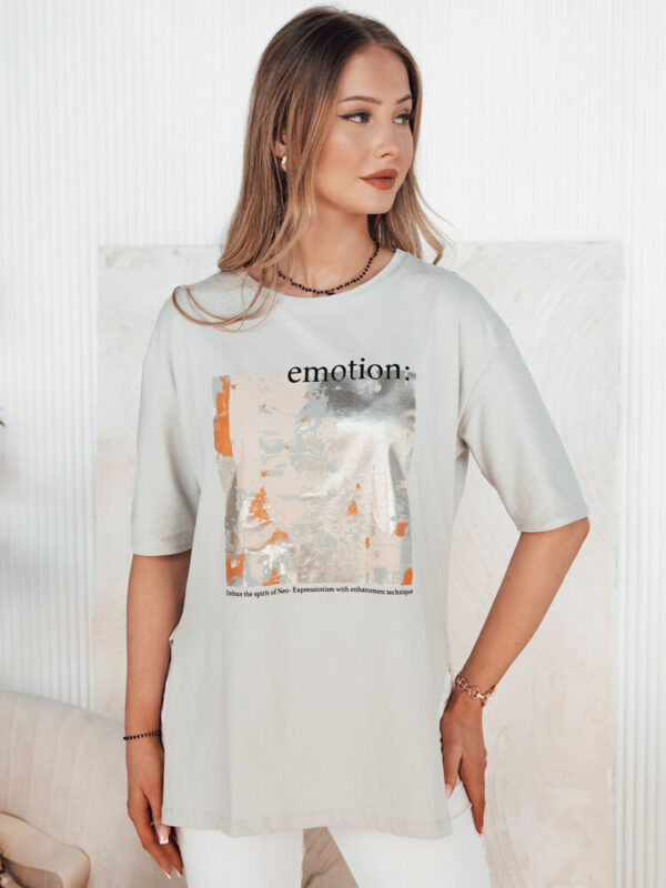 T-shirt damski EMLOT szary Dstreet