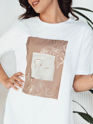 T-shirt damski FAGOS biały Dstreet T-shirt damski FAGOS biały Dstreet