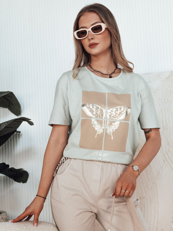 T-shirt damski GLOWY szary Dstreet