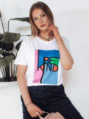 T-shirt damski KINDBE biały Dstreet