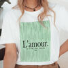 T-shirt damski LAMOUR biały Dstreet