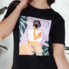 T-shirt damski MEMORY czarny Dstreet
