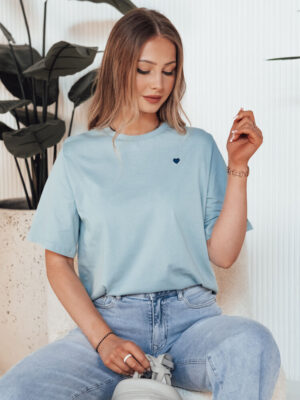 T-shirt damski MILOV błękitny Dstreet