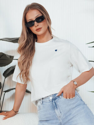 T-shirt damski MILOV ecru Dstreet T-shirt damski MILOV ecru Dstreet
