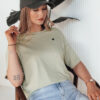 T-shirt damski MILOV pistacjowy Dstreet
