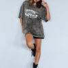 T-shirt damski MIZGAS grafitowy Dstreet