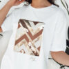 T-shirt damski PIMAT biały Dstreet