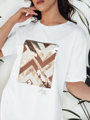 T-shirt damski PIMAT biały Dstreet T-shirt damski PIMAT biały Dstreet