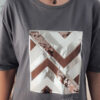 T-shirt damski PIMAT brązowy Dstreet