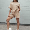 T-shirt damski SWAN beżowa Dstreet