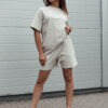 T-shirt damski SWAN pistacjowa Dstreet