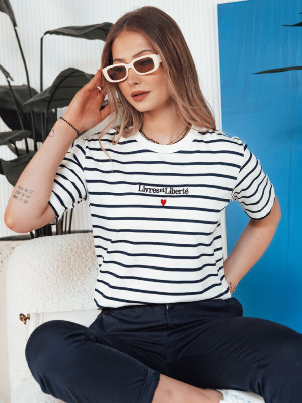 T-shirt damski TUMULS biały Dstreet