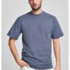 T-shirt high tall vintage blue color