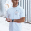 T-shirt męski biały Dstreet