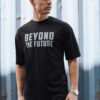 T-shirt męski czarny Dstreet