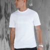 T-shirt męski z nadrukiem biały Dstreet