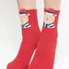 T-shirt teddy bear socks red