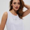 T-shirt with metallic print