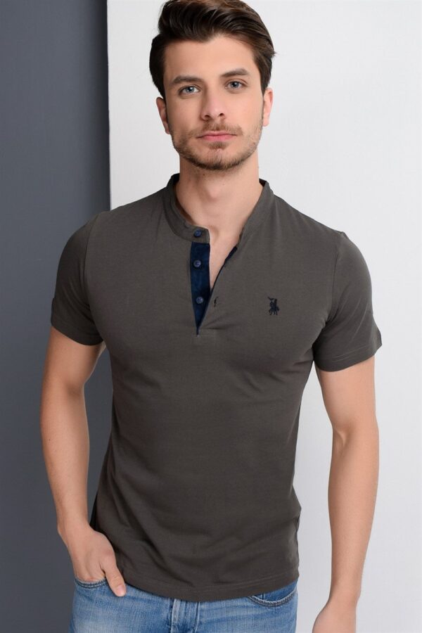 T8560 DEWBERRY T-SHIRT-KHAKI