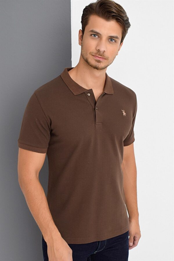 T8561 DEWBERRY MEN'S TSHIRT-COFFEE