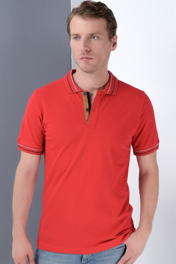 T8567 DEWBERRY MEN'S T-SHIRT-BURGUNDY