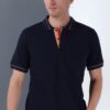 T8567 DEWBERRY MEN'S T-SHIRT-NAVY BLUE