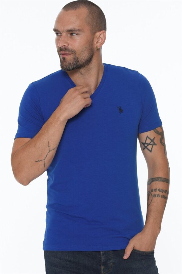 T8568 DEWBERRY V-NECK MEN'S T-SHIRT-SAKS