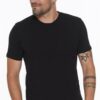 T8569 DEWBERRY BICYCLE COLLAR MEN'S T-SHIRT-BLACK