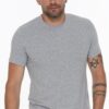T8569 DEWBERRY BICYCLE COLLAR MEN'S T-SHIRT-GREY