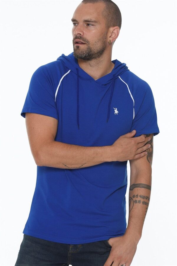T8570 DEWBERRY HOODED MEN'S T-SHIRT-SAKS