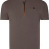 T8571 DEWBERRY CIPZÁRAS FÉRFI PÓLÓ-SIMA KHAKI
