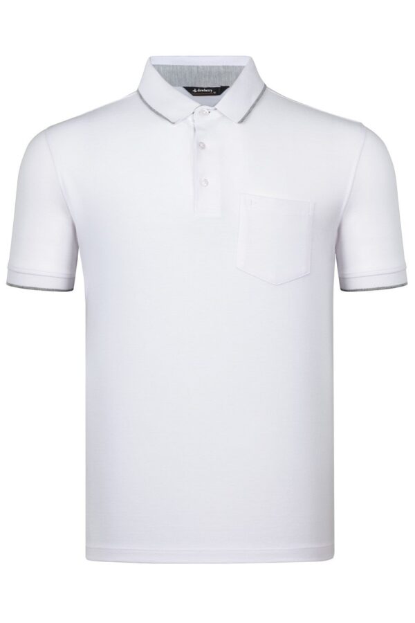 T8573 DEWBERRY MEN'S T-SHIRT-WHITE 2