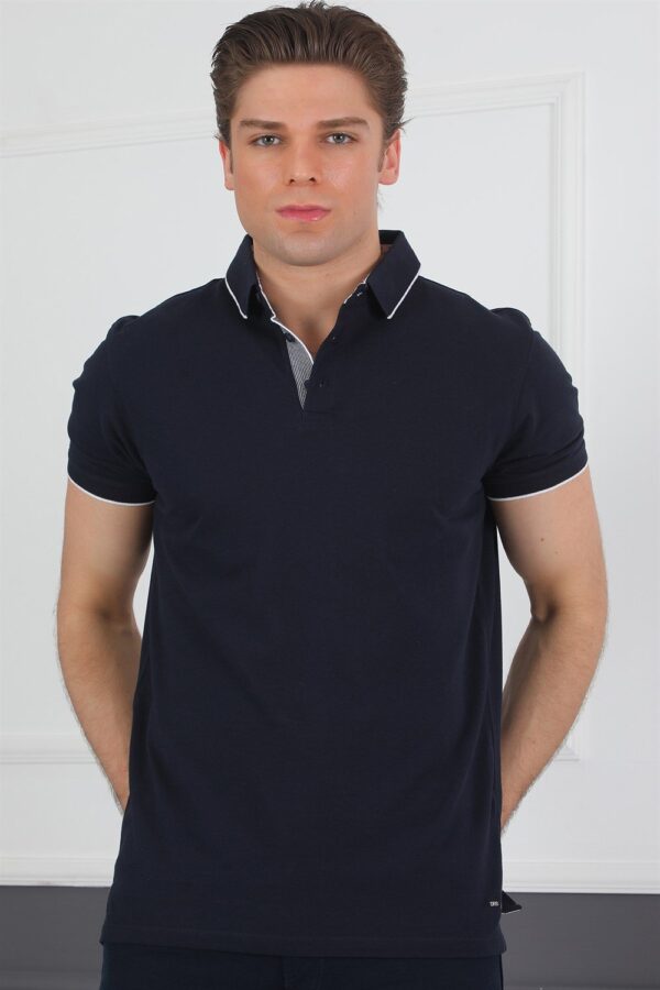 T8579 DEWBERRY MEN'S T-SHIRT-NAVY BLUE