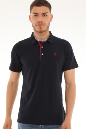 T8582 DEWBERRY MEN'S T-SHIRT-NAVY BLUE