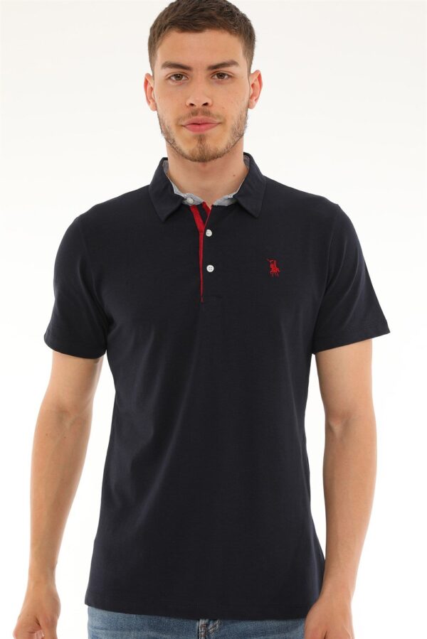 T8582 DEWBERRY MEN'S T-SHIRT-NAVY BLUE