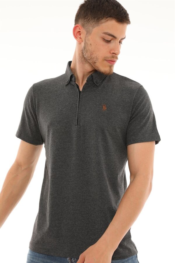 T8583 DEWBERRY MEN'S T-SHIRT-ANTHRACITE