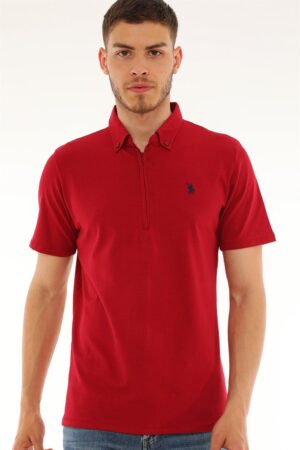 T8583 DEWBERRY MEN'S T-SHIRT-BURGUNDY