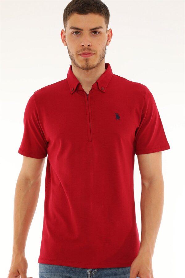 T8583 DEWBERRY MEN'S T-SHIRT-BURGUNDY