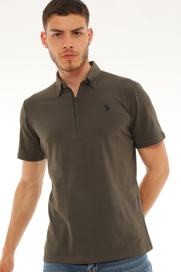 T8583 DEWBERRY MEN'S T-SHIRT-KHAKI