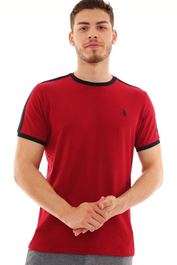 T8584 DEWBERRY MEN'S T-SHIRT-BURGUNDY