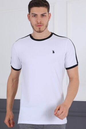 T8584 DEWBERRY MEN'S T-SHIRT-WHITE