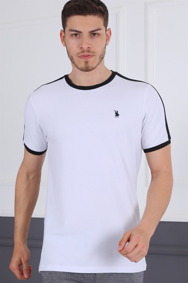 T8584 DEWBERRY MEN'S T-SHIRT-WHITE