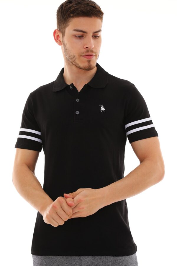 T8585 DEWBERRY MEN'S T-SHIRT-BLACK