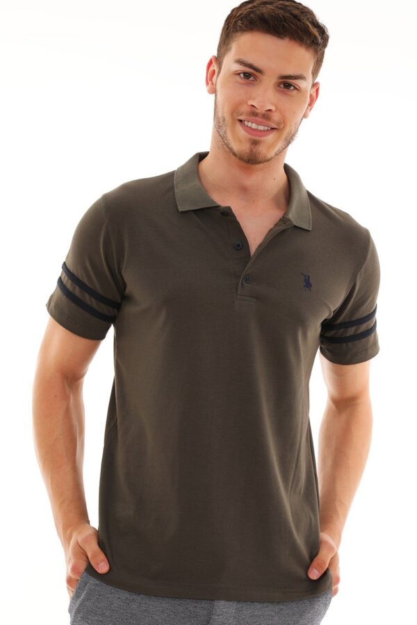 T8585 DEWBERRY MEN'S T-SHIRT-KHAKI