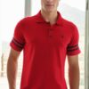 T8585 DEWBERRY MEN'S T-SHIRT-LIGHT BURGUNDY