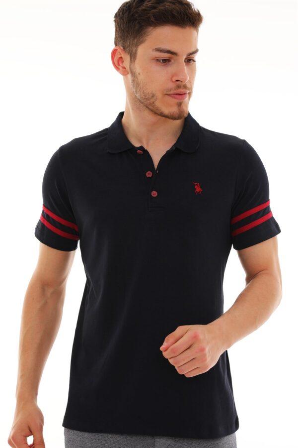 T8585 DEWBERRY MEN'S T-SHIRT-NAVY BLUE