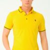 T8586 DEWBERRY MEN'S POLO NECK T-SHIRT-YELLOW-2