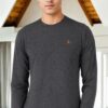 T8588 DEWBERRY BICYCLE COLLAR LONG SLEEVE T-SHIRT-ANTHRACITE-2
