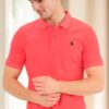 T9561 DEWBERRY MEN'S TSHIRT-POMEGRANATE